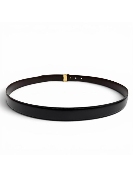 Cartier Must de Cartier Leather Reversible Belt Black Dark Brown Gold main image 9
